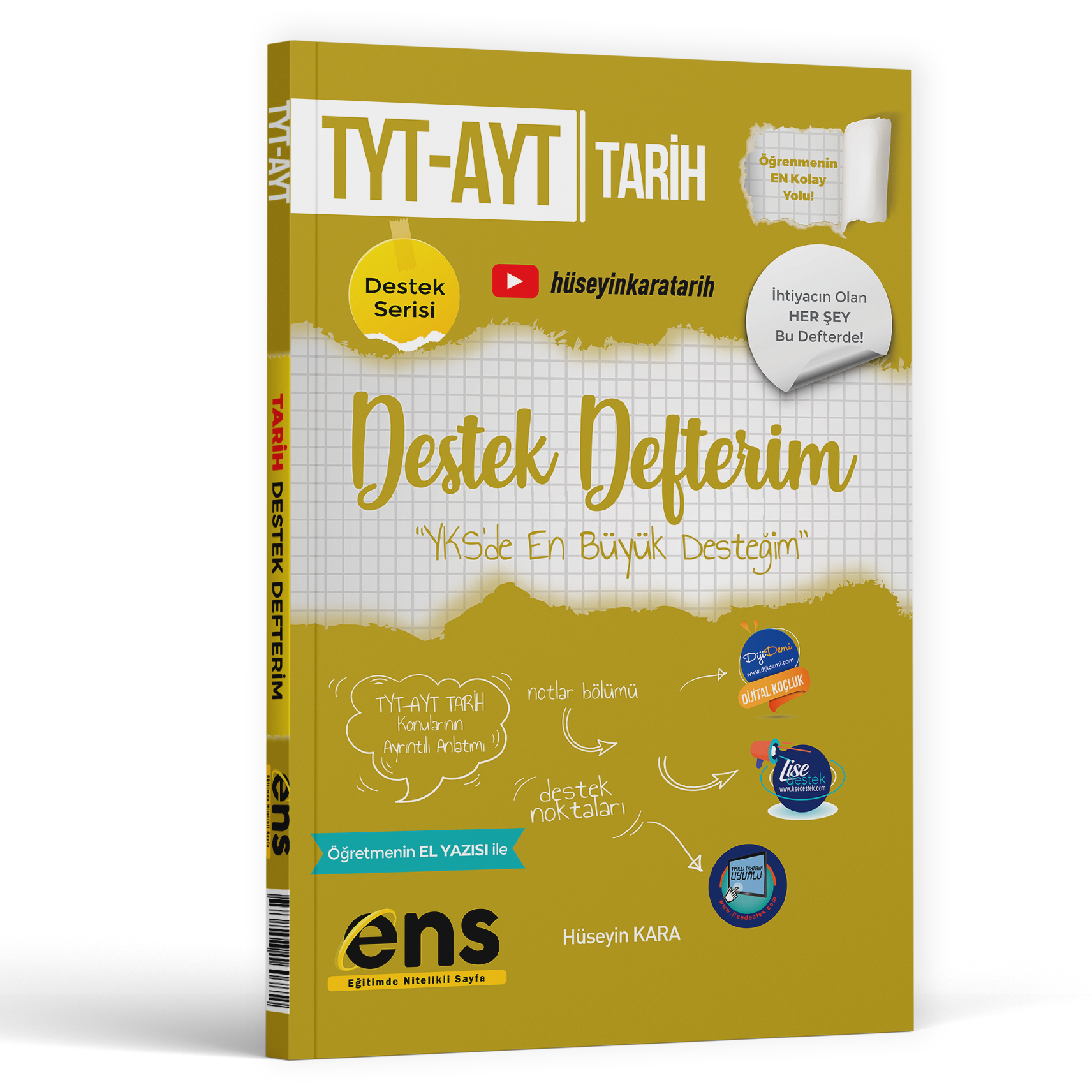 ENS YKS TYT AYT DESTEK DEFTERİM TARİH - 2025-26